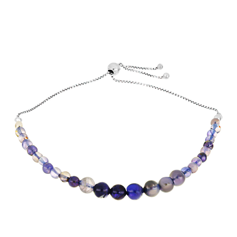 Silberarmband mit Iolith 1 