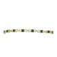 Goldplattiertes Silberarmband mit blauem Diamant