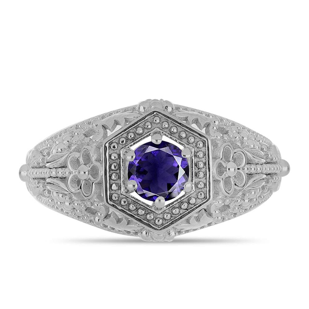 Silberring mit Iolith 1 