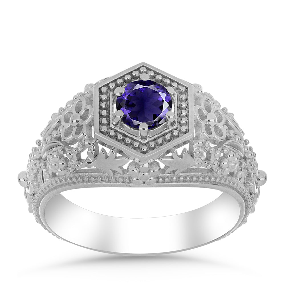 Silberring mit Iolith 3 