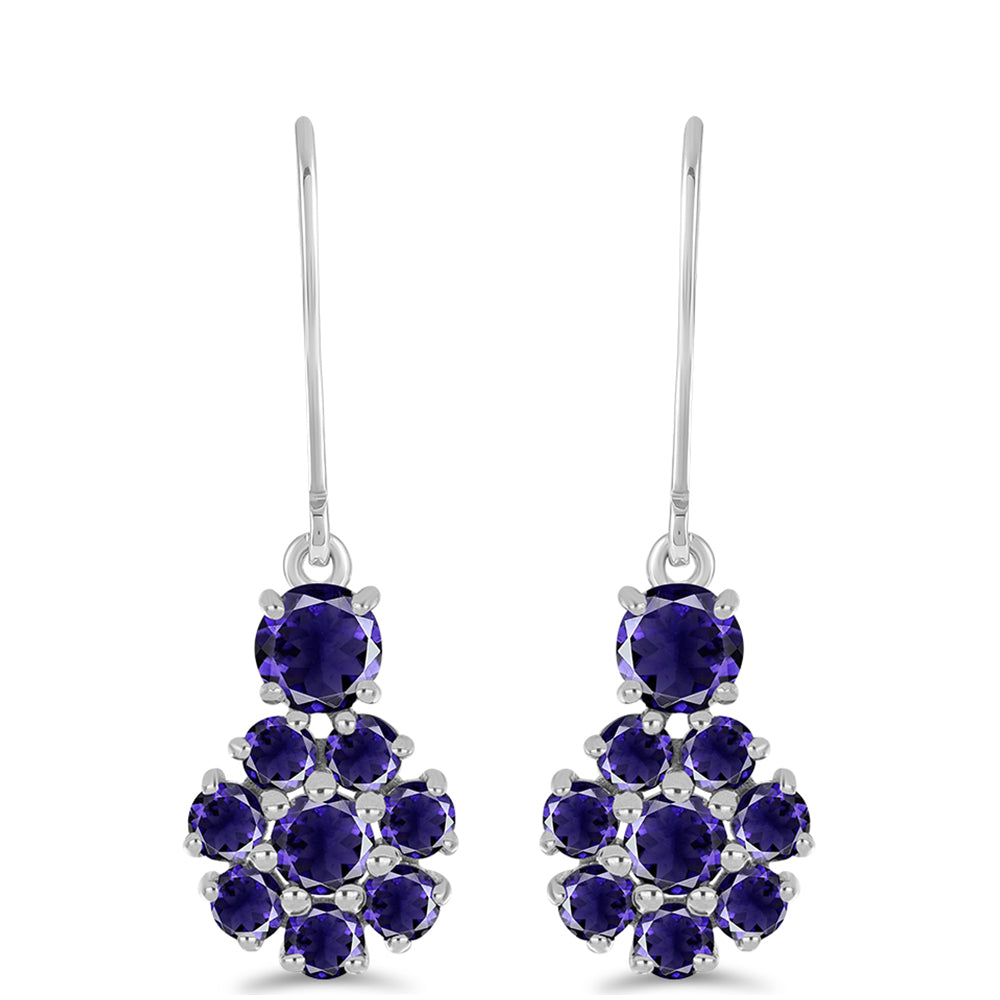 Silberohrringe mit Iolith