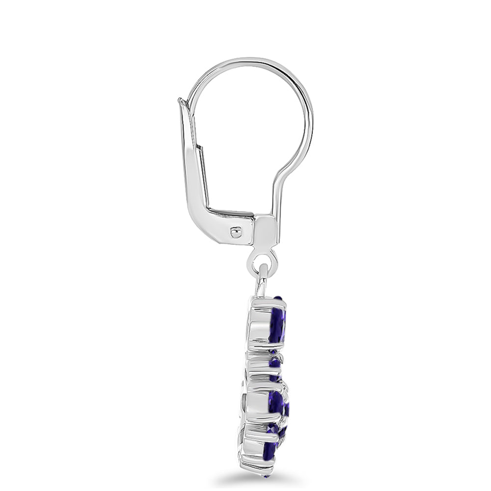 Silberohrringe mit Iolith 2 