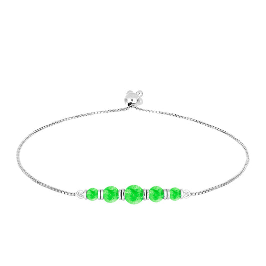 Silberarmband mit Hyalit-Opal