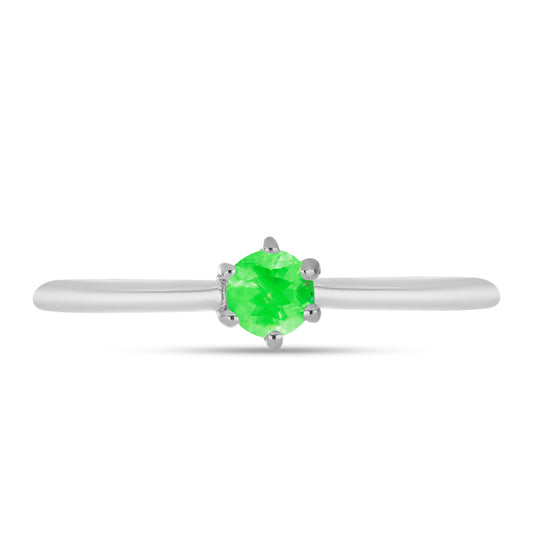 Silberring mit Hyalit-Opal