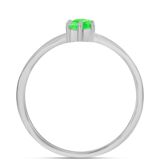 Silberring mit Hyalit-Opal