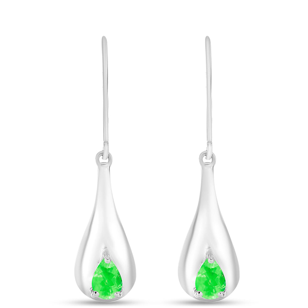 Silberohrringe mit Hyalit-Opal 1 