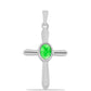 Silberanhänger mit Hyalit-Opal
