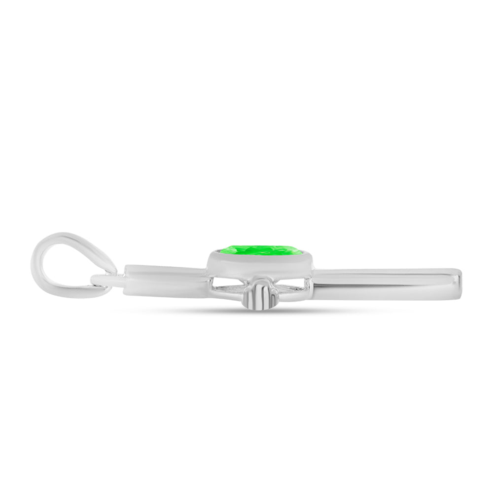 Silberanhänger mit Hyalit-Opal 2 
