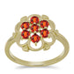 Goldplattierter Silberring mit Citrin aus Madeira