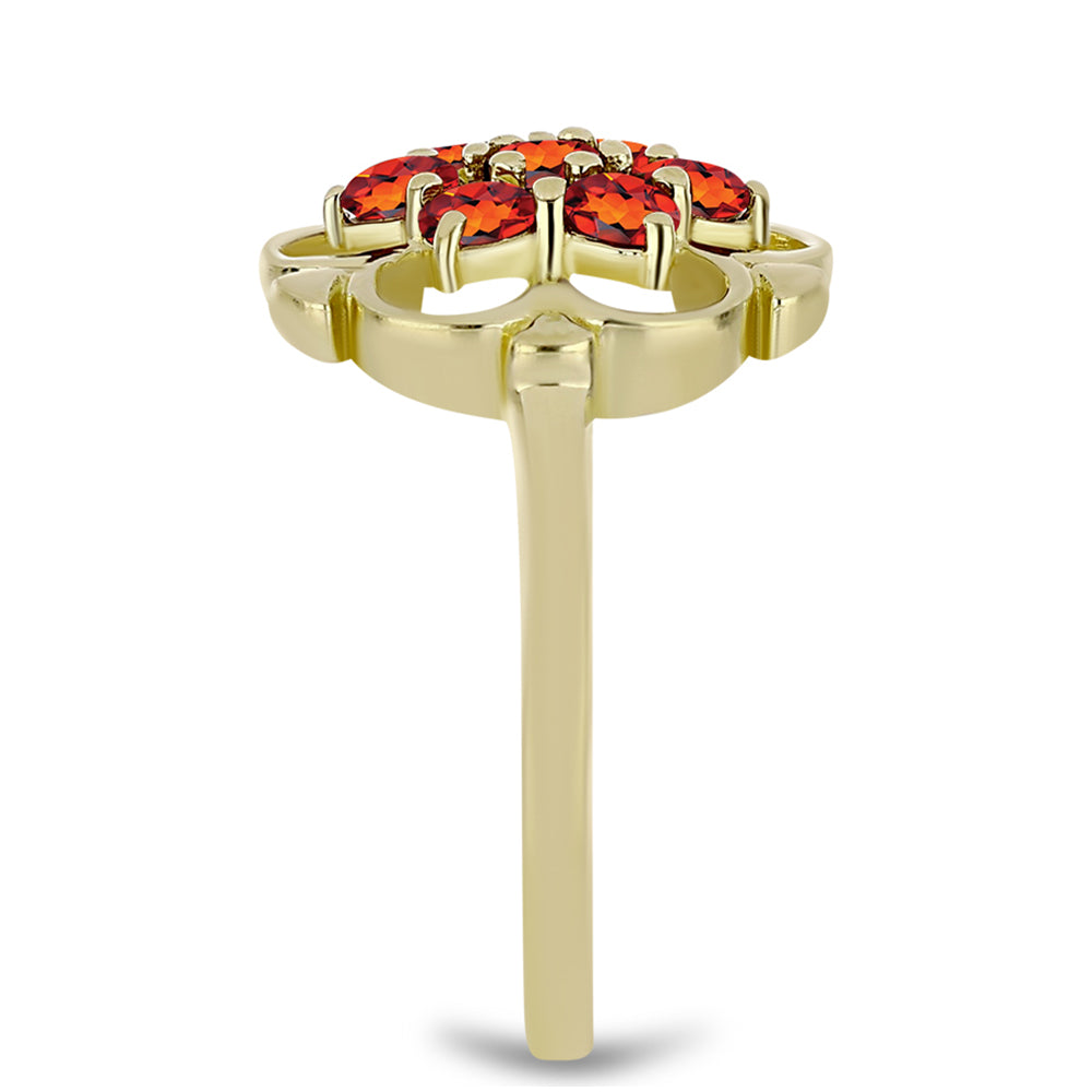 Goldplattierter Silberring mit Citrin aus Madeira 4 