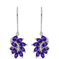 Silberohrringe mit marokkanischem Amethyst