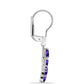 Silberohrringe mit marokkanischem Amethyst