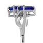 Silberring mit australischem blauem Saphir