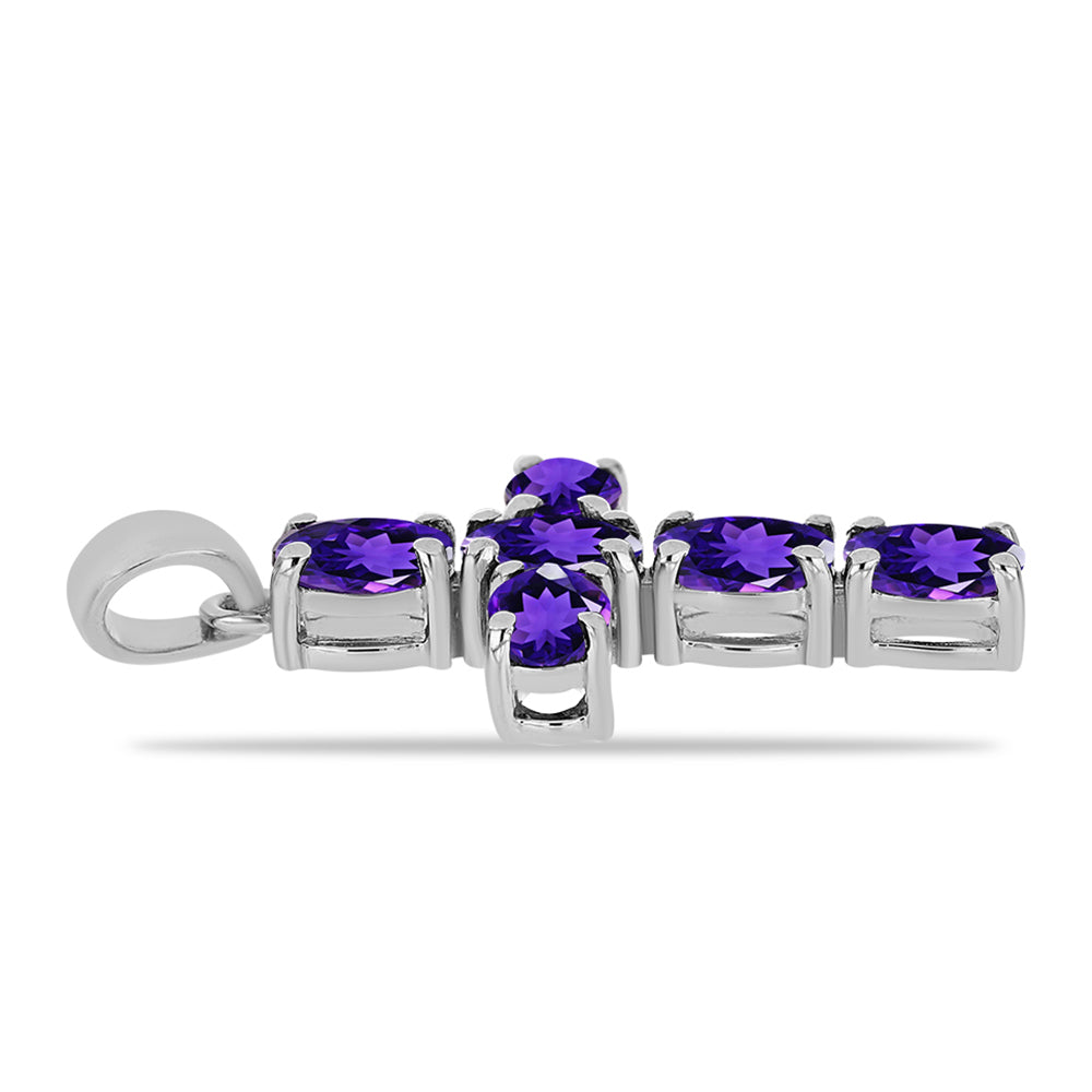 Silberanhänger mit marokkanischem Amethyst 2 