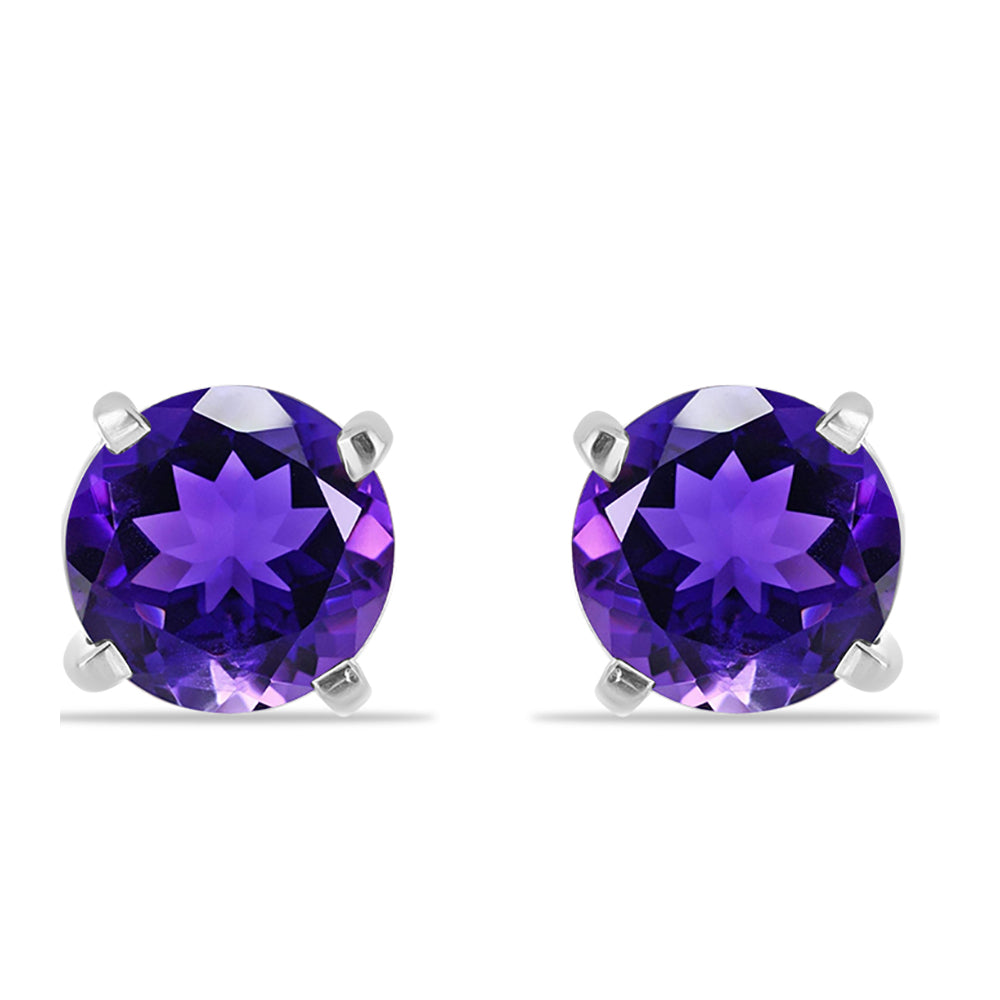 Silberohrringe mit marokkanischem Amethyst 1 