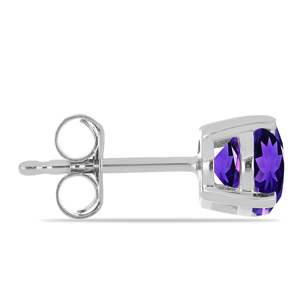 Silberohrringe mit marokkanischem Amethyst