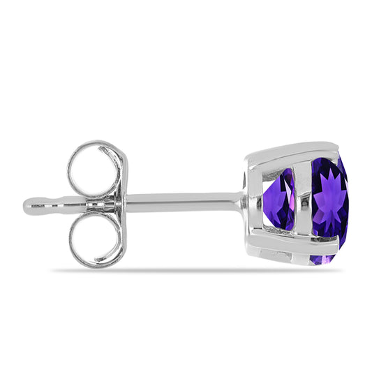 Silberohrringe mit marokkanischem Amethyst