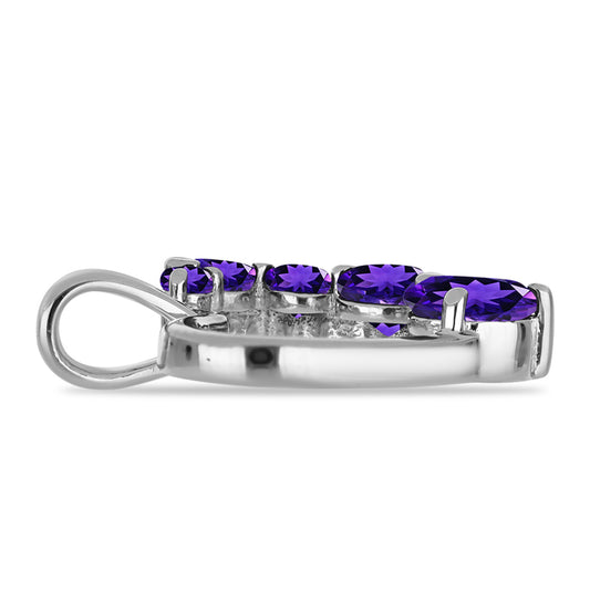 Silberanhänger mit marokkanischem Amethyst