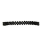 Goldplattiertes Silberarmband mit schwarzem Spinell