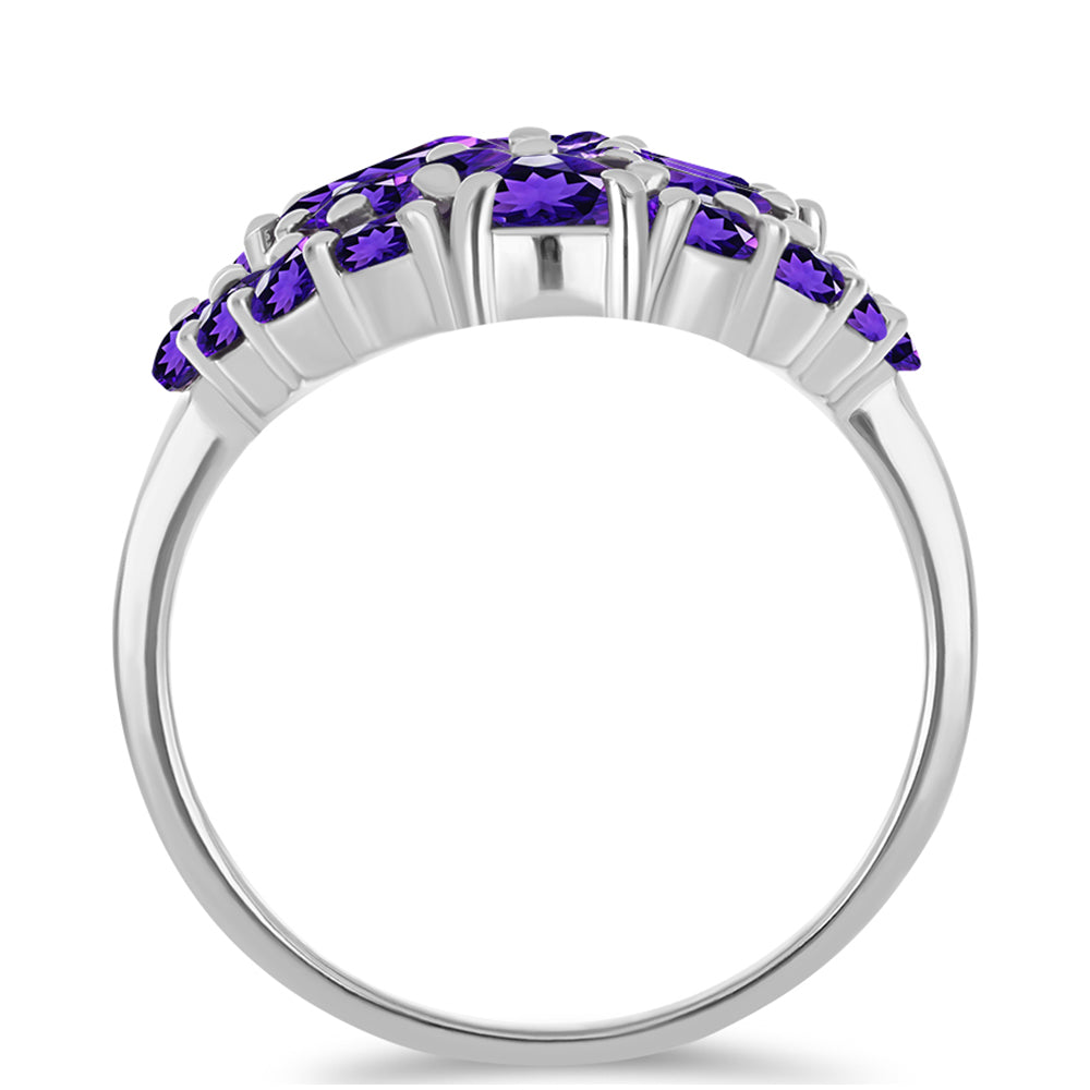 Silberring mit marokkanischem Amethyst 2 