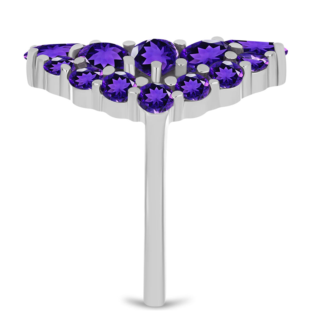 Silberring mit marokkanischem Amethyst 4 