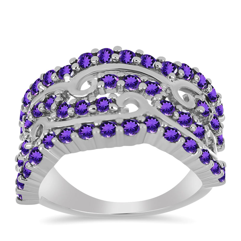 Silberring mit marokkanischem Amethyst