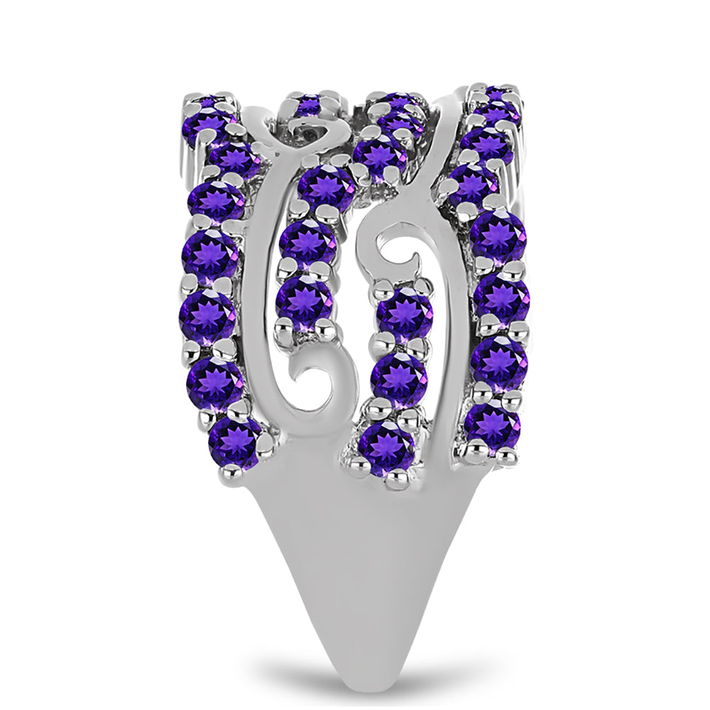 Silberring mit marokkanischem Amethyst