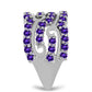 Silberring mit marokkanischem Amethyst