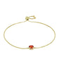 Goldplattiertes Silberarmband mit Citrin aus Madeira