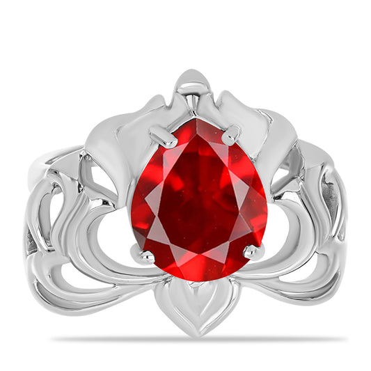 Silberring mit rotem Achat