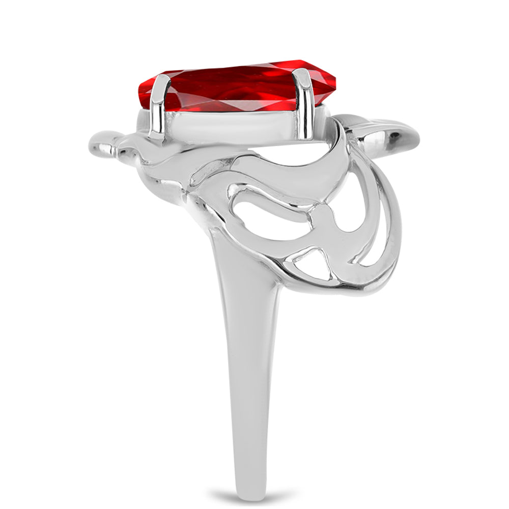 Silberring mit rotem Achat 4 