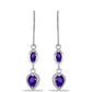 Silberohrringe mit marokkanischem Amethyst