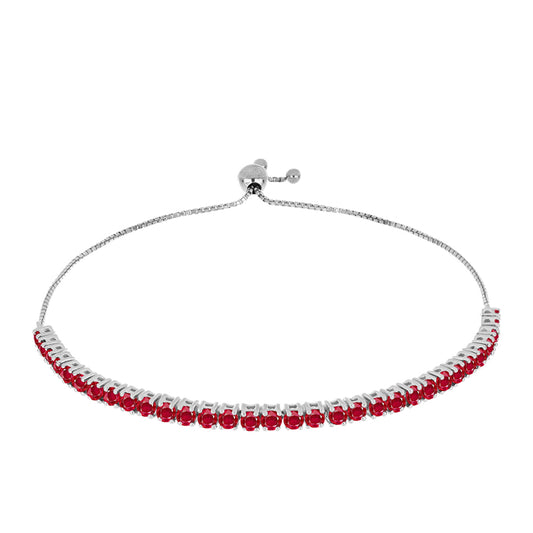 Silberarmband mit rotem Achat