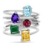 schmuckgarnitur aus Silber mit marokkanischem Amethyst und grünem Achat