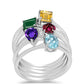 schmuckgarnitur aus Silber mit marokkanischem Amethyst und grünem Achat