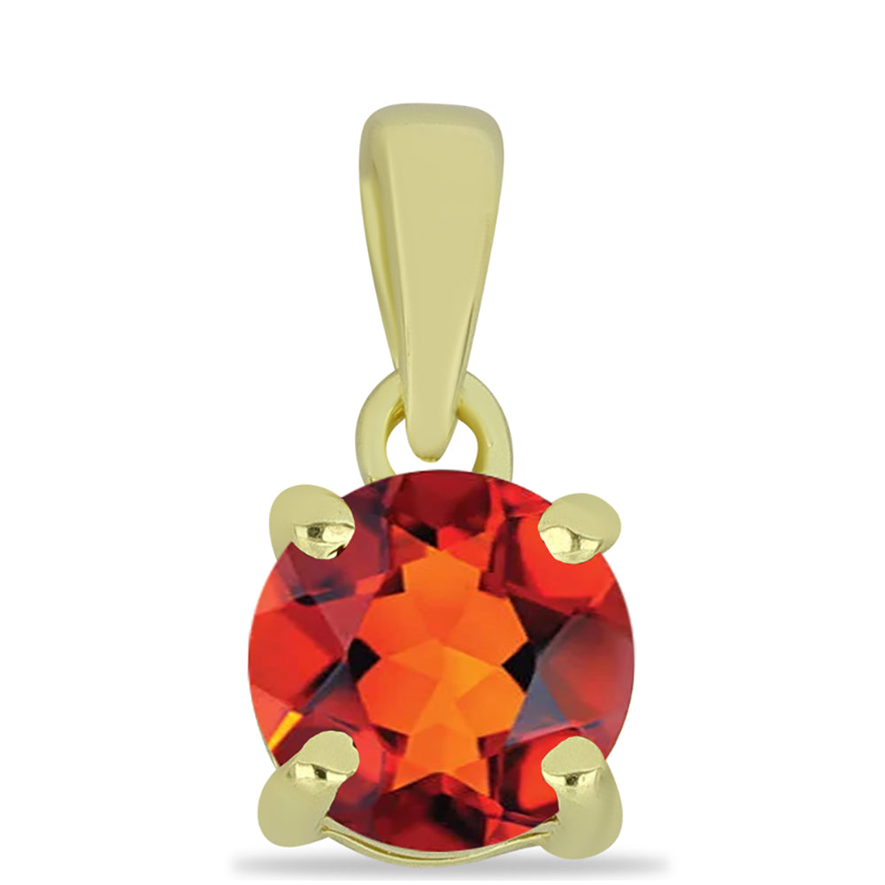 Goldplattierter Silberanhänger mit Citrin aus Madeira 1 