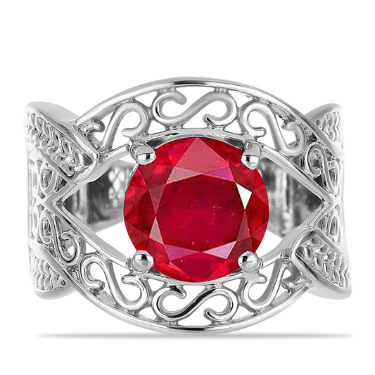 Silberring mit rotem Achat