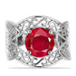 Silberring mit rotem Achat