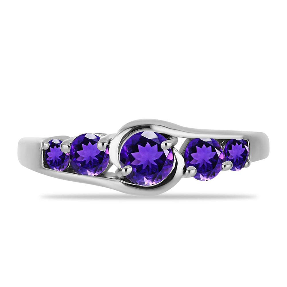 Silberring mit marokkanischem Amethyst