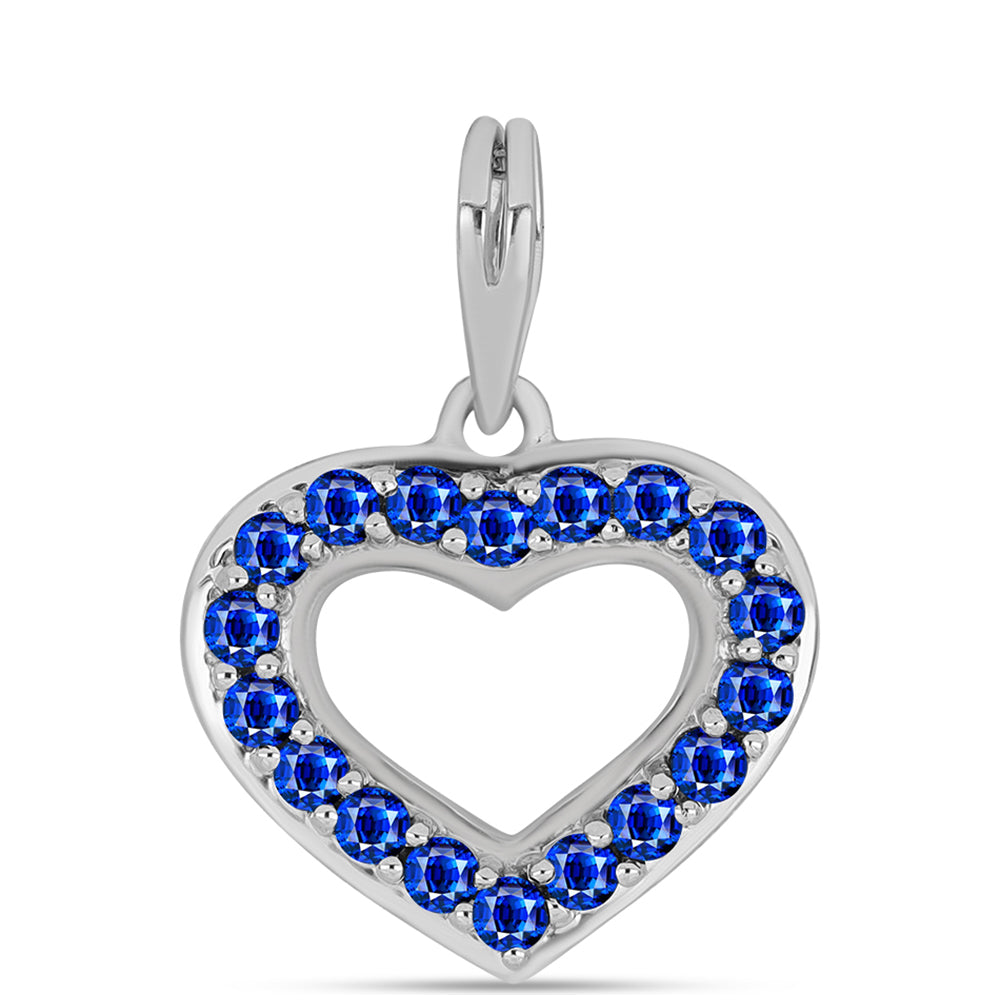 Silberanhänger mit australischem blauem Saphir