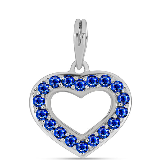 Silberanhänger mit australischem blauem Saphir