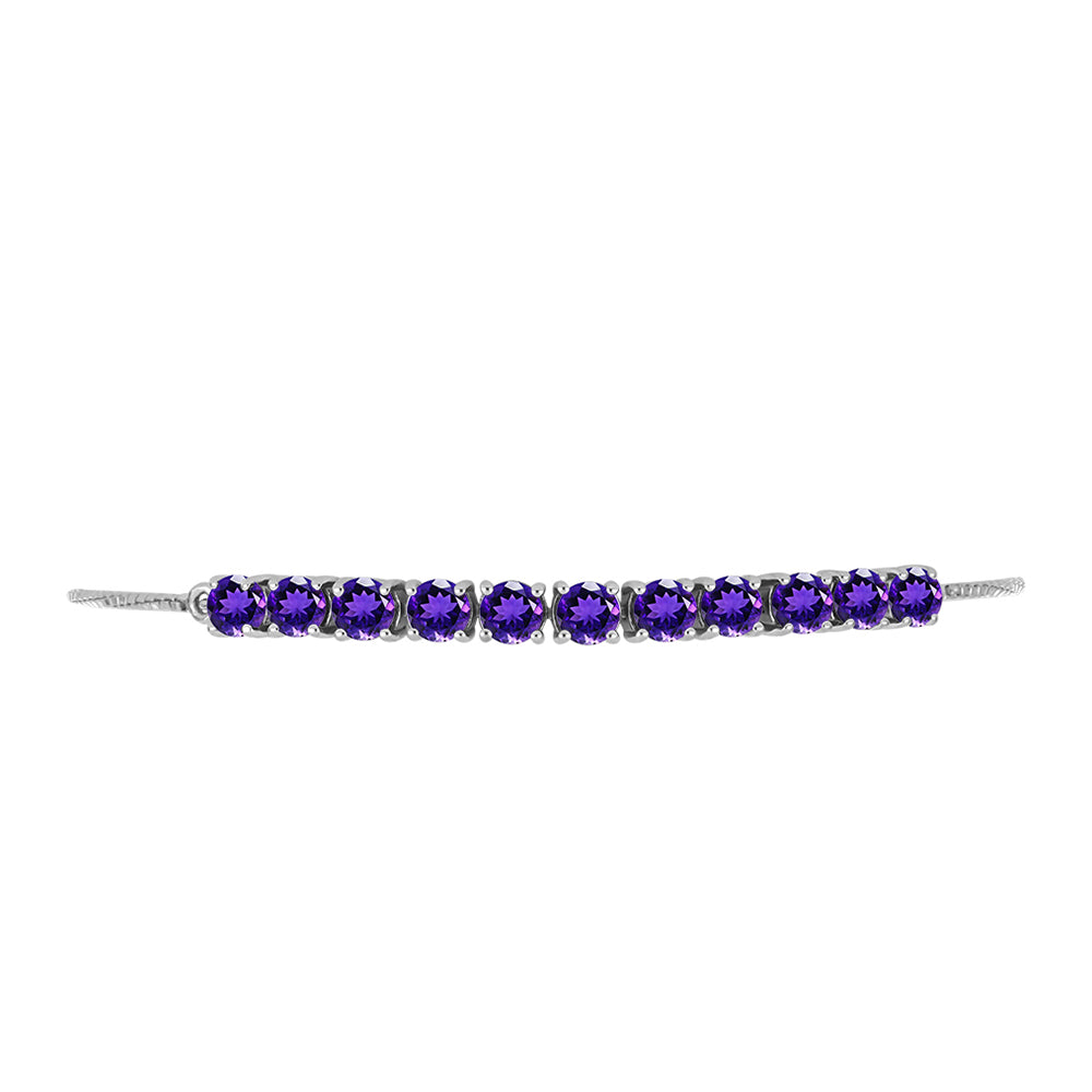 Silberarmband mit marokkanischem Amethyst 2 