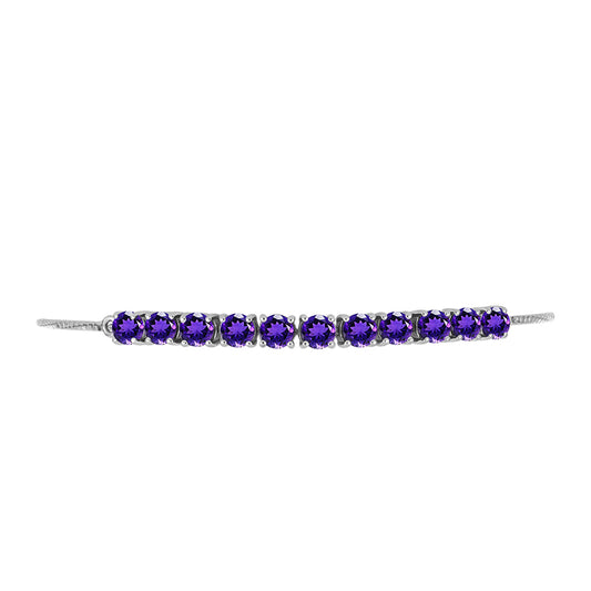 Silberarmband mit marokkanischem Amethyst