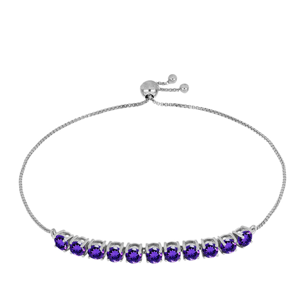 Silberarmband mit marokkanischem Amethyst