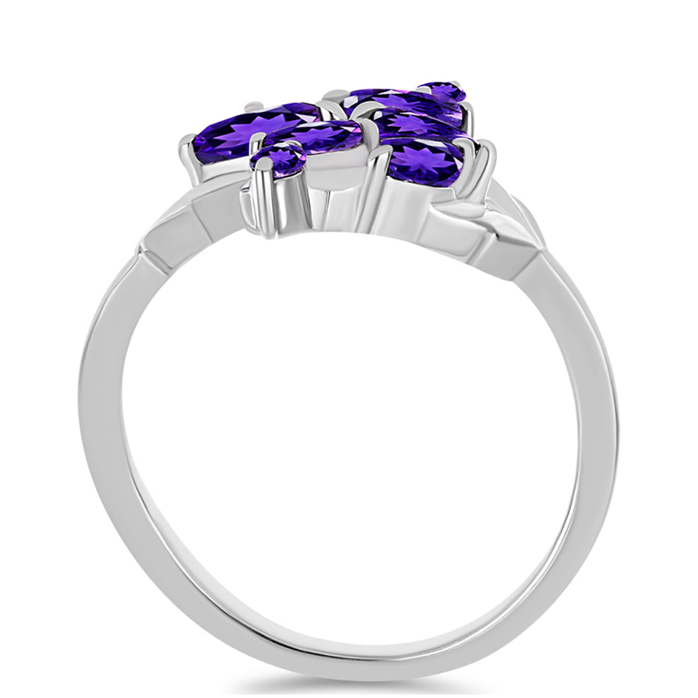 Silberring mit marokkanischem Amethyst