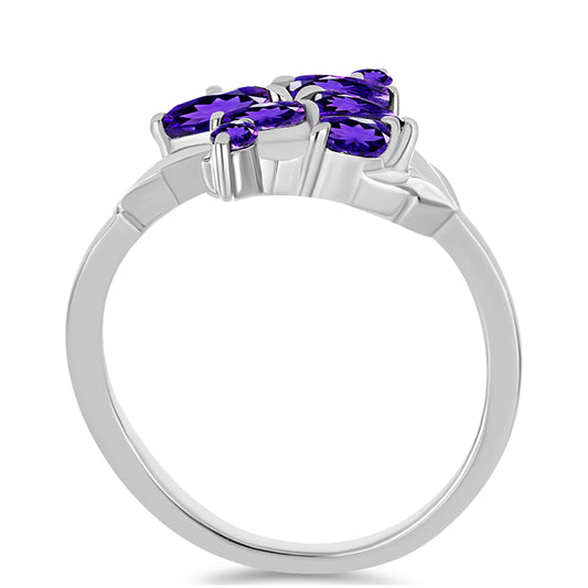 Silberring mit marokkanischem Amethyst
