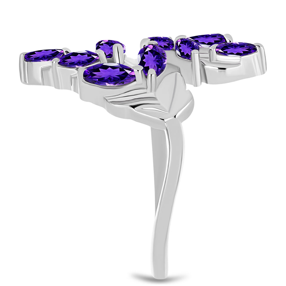 Silberring mit marokkanischem Amethyst 4 