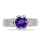 Silberring mit marokkanischem Amethyst