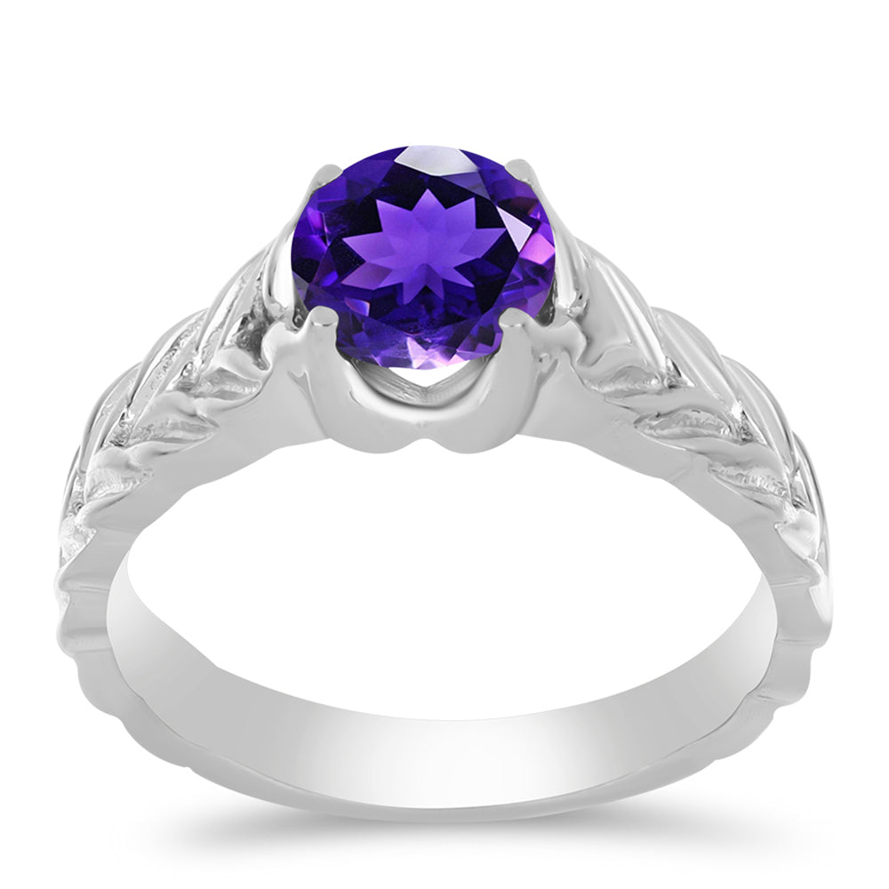 Silberring mit marokkanischem Amethyst