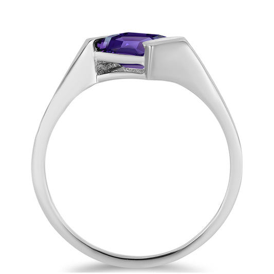 Silberring mit marokkanischem Amethyst